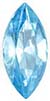 4200/2 Swarovski Crystal Aquamarine Blue Navette Rhinestones 6x3mm 1 Dozen