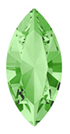 4231 Swarovski Crystal Chrysolite Green 10x5 Navette Rhinestones 1 Dozen