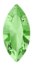 4231 Swarovski Crystal Chrysolite Green 6x3mm Navette Rhinestones 6 Dozen