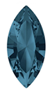 4231 Swarovski Crystal Indicolite Blue 10x5 Navette Rhinestones 1 Dozen