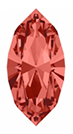 4231 Swarovski Crystal Padparadascha Red 10x5 Navette Rhinestones 1 Dozen