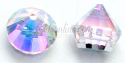 4866 Swarovski Crystal AB 8mm Flatback Rhinestone Studs 1 Dozen