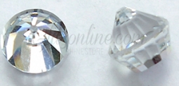 4866 Swarovski Crystal Comet Argent 8mm Flatback Rhinestone Studs 1 Dozen