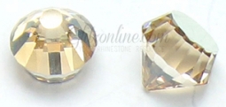 4866 Swarovski Crystal Golden Shadow 6mm Flatback Rhinestone Studs 1 Dozen