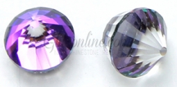 4866 Swarovski Crystal Heliotrope Purple 8mm Flatback Rhinestone Studs 1 Dozen