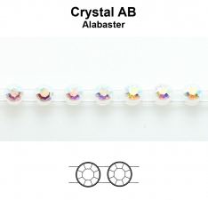 Swarovski Crystal AB 9ss Rhinestones In Clear Plastic Banding