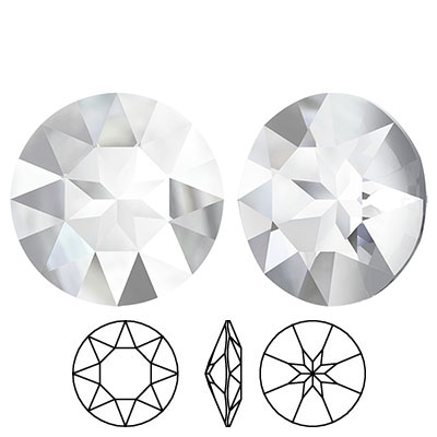 1201 Swarovski Crystal Light Colorado Topaz Gold 27mm Pointed Back Round Rhinestones