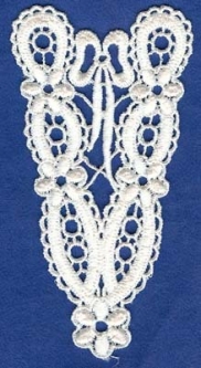 3008 3" x 5 1/2" Venice Lace Applique