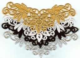 3013 Gold Venice Lace Applique