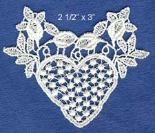 3015 2 1/2" x 3" Venice Lace Applique