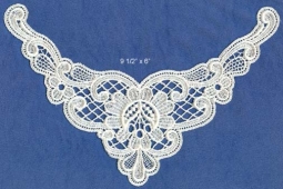 3024 9 1/2" x 6" Venice Lace Applique