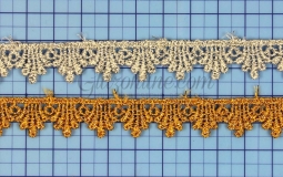 3107 1/2" Metallic Silver or Gold Venice Lace