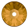 3128 Swarovski Crystal Topaz Yellow 4mm 6 Dozen Lochrosen Sew-On Flatback Rhinestones