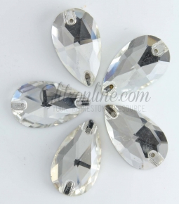 312 Glitzstone Crystal Pear Sew On Rhinestones