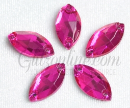 313 Glitzstone Fuchsia Navette Rhinestones