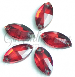 313 Glitzstone Siam Red Navette Rhinestones