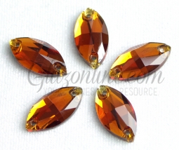 313 Glitzstone Topaz Navette Sew On Rhinestones