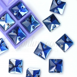 314 Glitzstone Sapphire Sew On Square Rhinestones