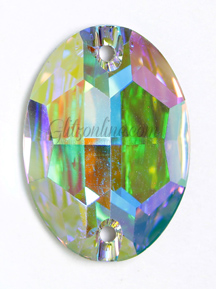 3210 Swarovski Crystal AB & Effect Color Oval Sew On Rhinestones