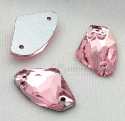 3256 Glitzstone Light Rose Pink Crystal Sew On Galactic Rhinestones