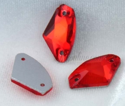 321 Glitzstone Light Siam Red Crystal Sew On Galactic Rhinestones