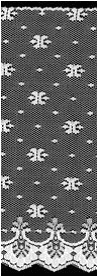 6022 8"  Sheer Lace Trim