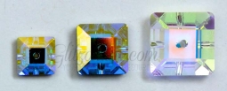 3400 Swarovski Crystal AB Corona Square Sew On Rhinestones