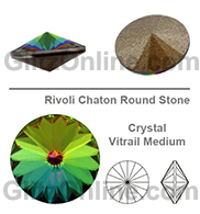 1122 Swarovski Crystal Vitrail Medium 24ss Rivoli Rhinestones 1 Dozen
