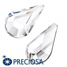 Preciosa Crystal 8x4.8mm Flatback Pear Rhinestones 1 Dozen