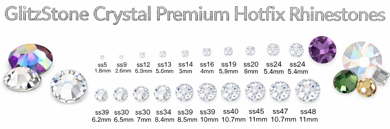 GlitzStone Crystal Hotfix Flatback Rhinestones