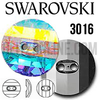 3016 Swarovski Crystal AB 16mm Button