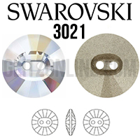 3021 Swarvoski Crystal AB 10mm Button