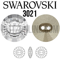 3021 Swarvoski Crystal 10mm Button