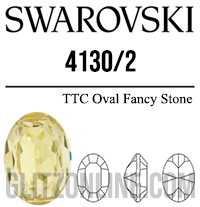 4130/2 Swarovski Crystal 6x4mm Jonquil Oval Fancy Rhinestones 1 Dozen