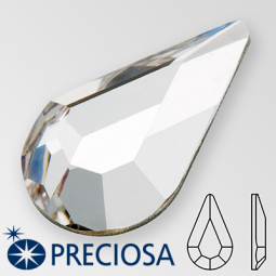 Preciosa Crystal 8x4.8mm Flatback Pear Rhinestones Factory Pack 360 Pieces