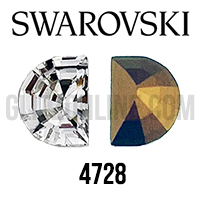 4728 Swarovski Crystal 8x6mm Half Moon Fancy Stone 1 Piece