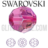 5000 Swarovski Crystal 7mm Round Beads 6 Pieces: Glitz and Glamour