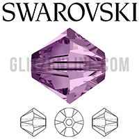 5301 Swarovski Crystal Light Amethyst Bicone 8mm Beads 1 Dozen