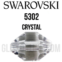 5302 Swarovski Crystal 8.5x6mm Barrel Bicone Spacer Beads 6 Pieces
