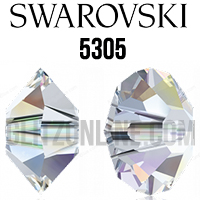 5305 Swarovski Crystal AB 5mm Rondelle Spacer Beads 6 Pieces
