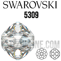 5309 Swarovski Crystal 4mm Round Bicone Spacer Beads 1 Dozen