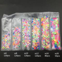 Luminescent Neon Rhinestone Mix