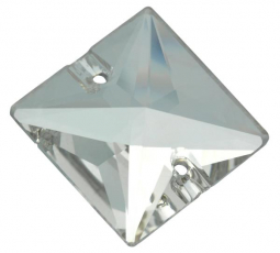 Preciosa Crystal 22mm Flatback Sew-On Square Rhinestones 1 Piece