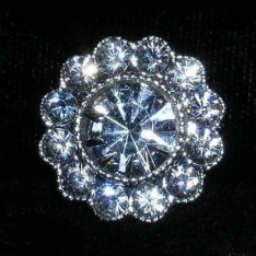 7214 Rhinestone Button 15mm