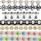 Swarovski Crystal Rhinestone Chain and Banding