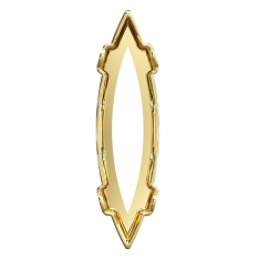 Gold Setting for Slim Navette 35x9.5mm 1 Piece
