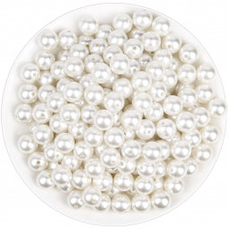 Japanese Luster White Glass Dyeable Pearl Beads 3mm 1 Dozen | GlitzOnline