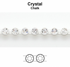 Preciosa Crystal Rhinestones White Plastic Banding 13ss