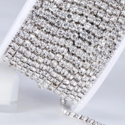 18ss Austrian Crystal Rhinestone Cup Chain