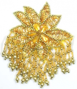 4013 Sequin Applique Flower